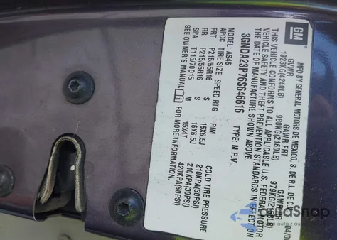 2006 Chevrolet Hhr Lt z USA, uszkodzony, nr VIN 3GNDA23P76S646616